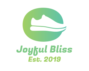 Green Sneaker Shoes logo design