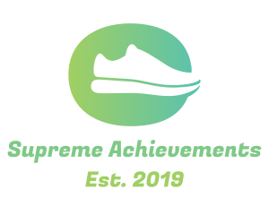 Green Sneaker Shoes logo design