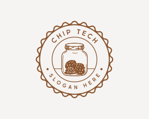 Chocolate Chip Cookie Jar logo design