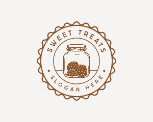 Chocolate Chip Cookie Jar logo design