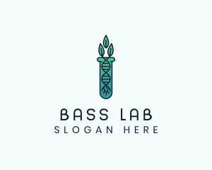 Organic Test Tube logo design