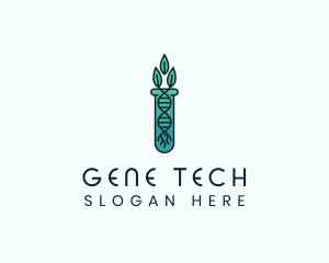 Organic Test Tube logo design