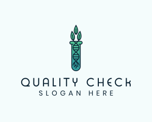 Organic Test Tube logo design