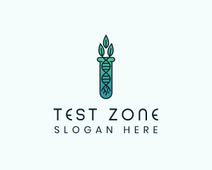 Organic Test Tube logo design