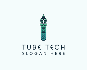 Organic Test Tube logo design