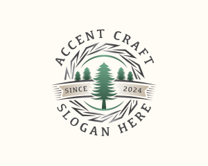 Woodwork Craft Lumberjack logo design