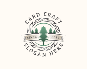 Woodwork Craft Lumberjack logo design