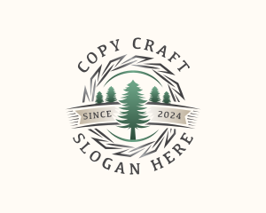 Woodwork Craft Lumberjack logo design