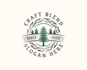 Woodwork Craft Lumberjack logo design