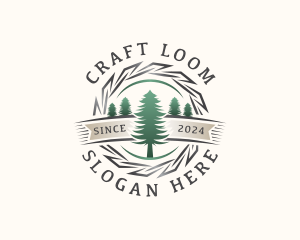 Woodwork Craft Lumberjack logo design