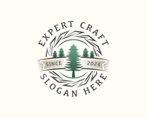 Woodwork Craft Lumberjack logo design