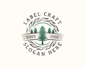 Woodwork Craft Lumberjack logo design