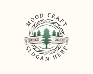 Woodwork Craft Lumberjack logo design