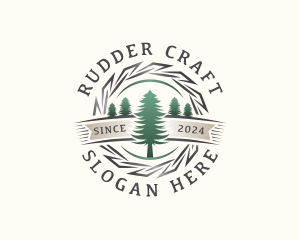 Woodwork Craft Lumberjack logo design