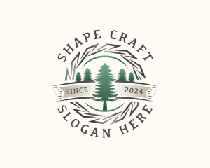 Woodwork Craft Lumberjack logo design