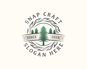 Woodwork Craft Lumberjack logo design