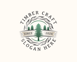 Woodwork Craft Lumberjack logo design