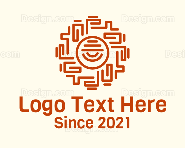 Ancient Mayan Eye Logo