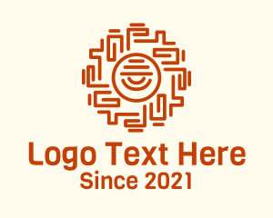 Ancient Mayan Eye logo