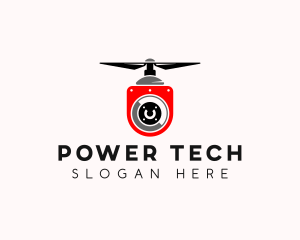 Flying Drone Surveillance Logo