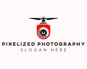 Flying Drone Surveillance logo design