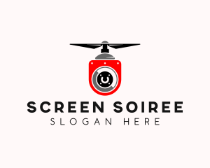 Flying Drone Surveillance logo design