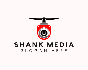 Flying Drone Surveillance logo design