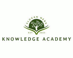 Tree Book Knowledge logo design