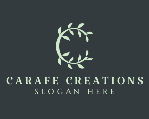 Organic Spa Letter C logo design