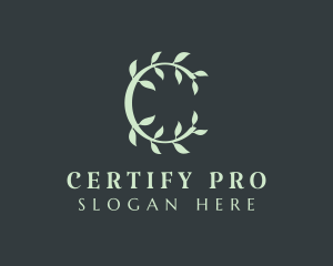 Organic Spa Letter C logo design