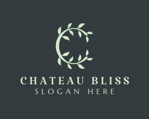 Organic Spa Letter C logo design