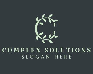 Organic Spa Letter C logo design