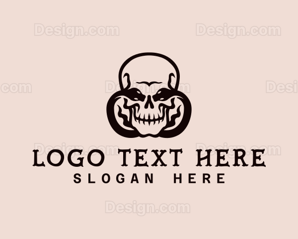 Serpent Skull Snake Logo