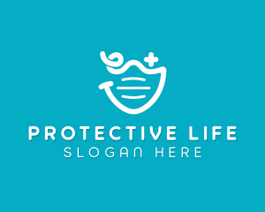 Surgical Mask Protection logo design