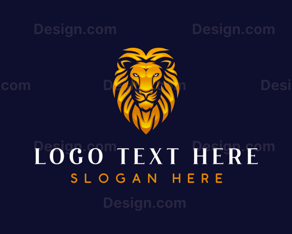 Lion Feline Animal Logo