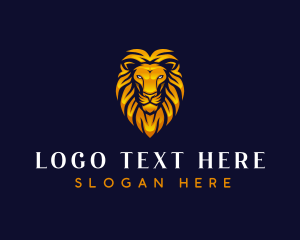 Lion Feline Animal logo