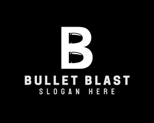 Bullet Letter B logo design