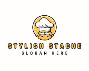 Baking Chef Mustache logo