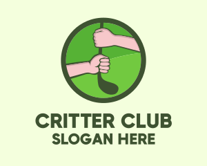 Golf Club Hands logo design