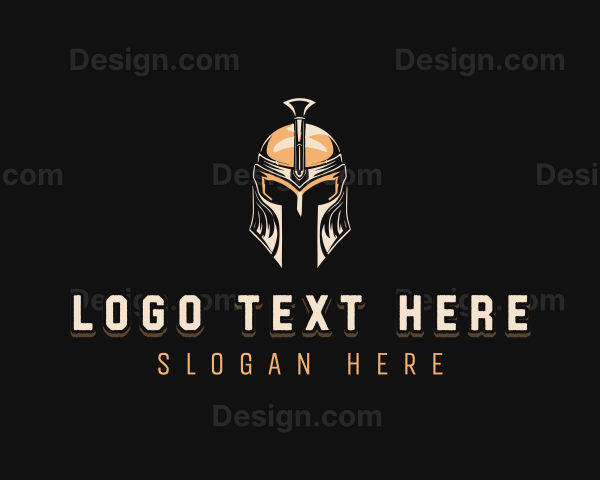 Spartan Soldier Helmet Logo