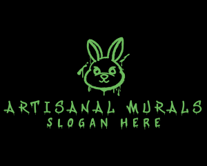 Graffiti Art Bunny logo design