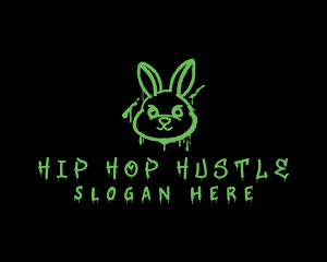 Graffiti Art Bunny logo design