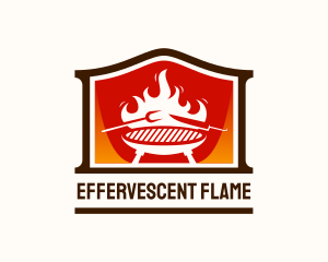 Flame Smoked Restaurant logo design