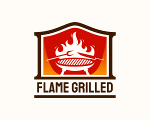 Flame Smoked Restaurant logo design