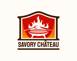 Flame Smoked Restaurant logo design