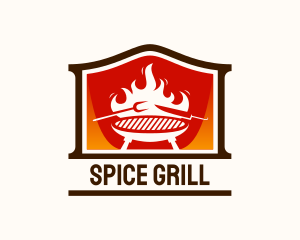 Flame Smoked Restaurant logo design