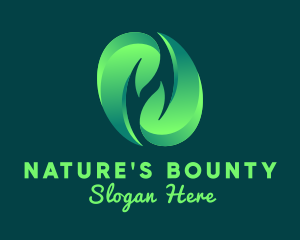 Nature Leaf Hands logo design