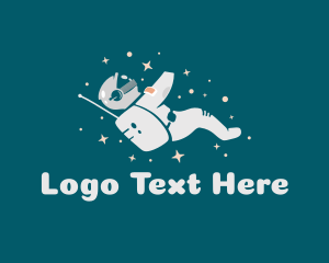 Exploration - Space Stars Astronaut logo design