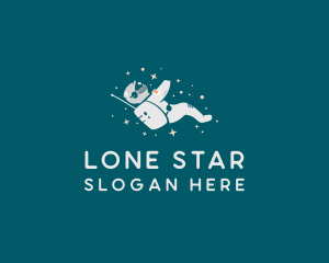 Space Stars Astronaut logo design