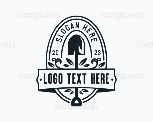 Garden Shovel Landscaping Logo